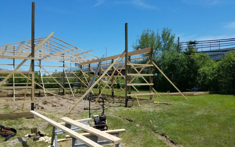 Pole Barn Construction Services Beginning Stages